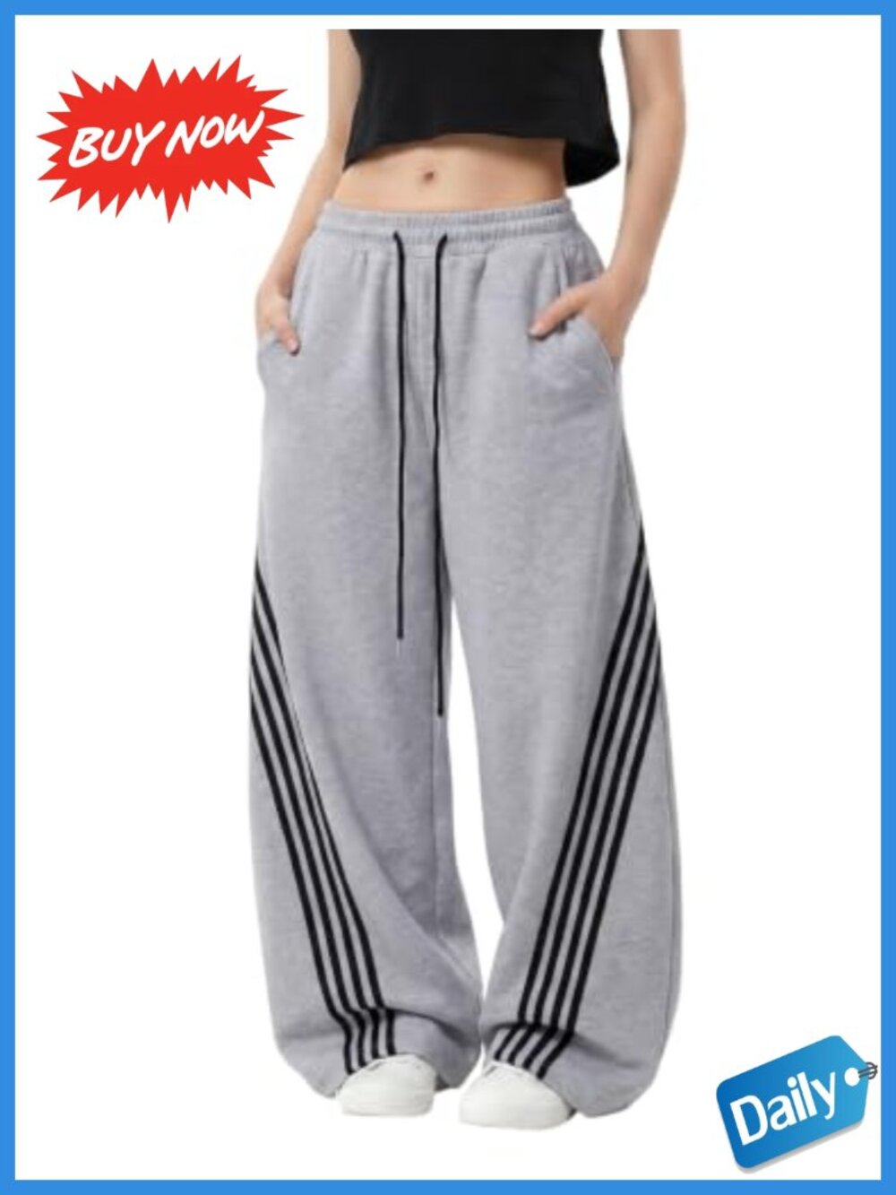 Wide Leg Baggy Sweatpants Y2K Lounge Pants